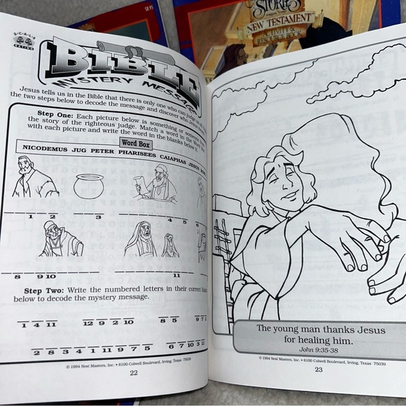 Book of Mormon New Testament activity & resource books 12 in set 90's vintage - Picture 6 of 12